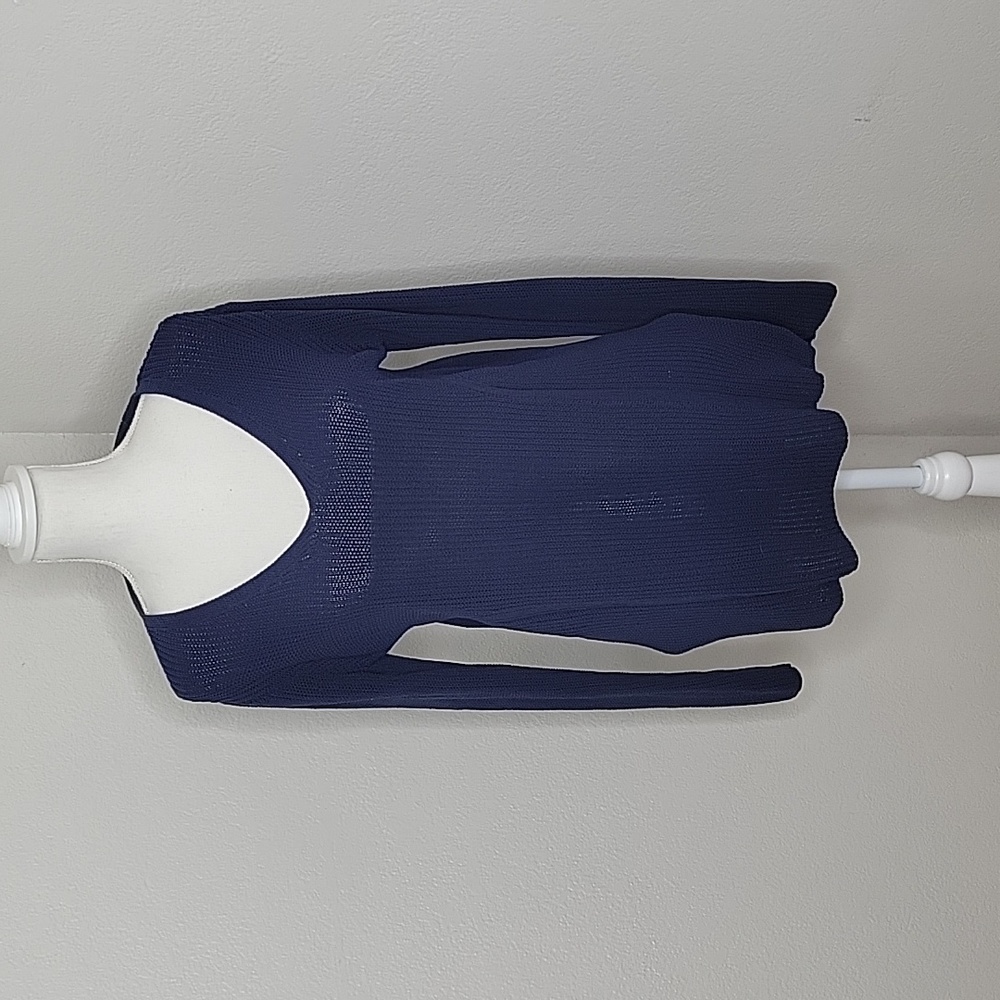Athleta Navy Highline V Neck Sweater